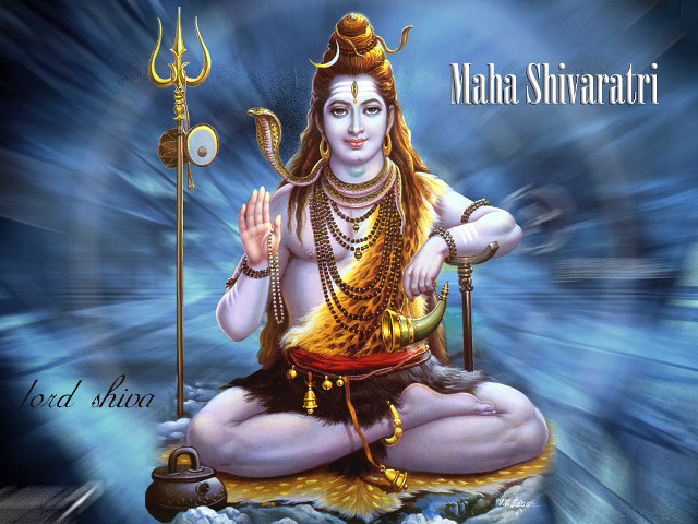 Hindu god sitting rock staff free wallpaper for desktop - medium preview image