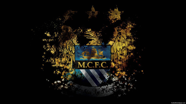 Blue yellow soccer emblem black free wallpaper for desktop - medium preview image