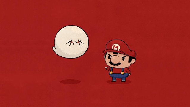 Cartoon character sad balloon face free wallpaper for desktop - medium preview image