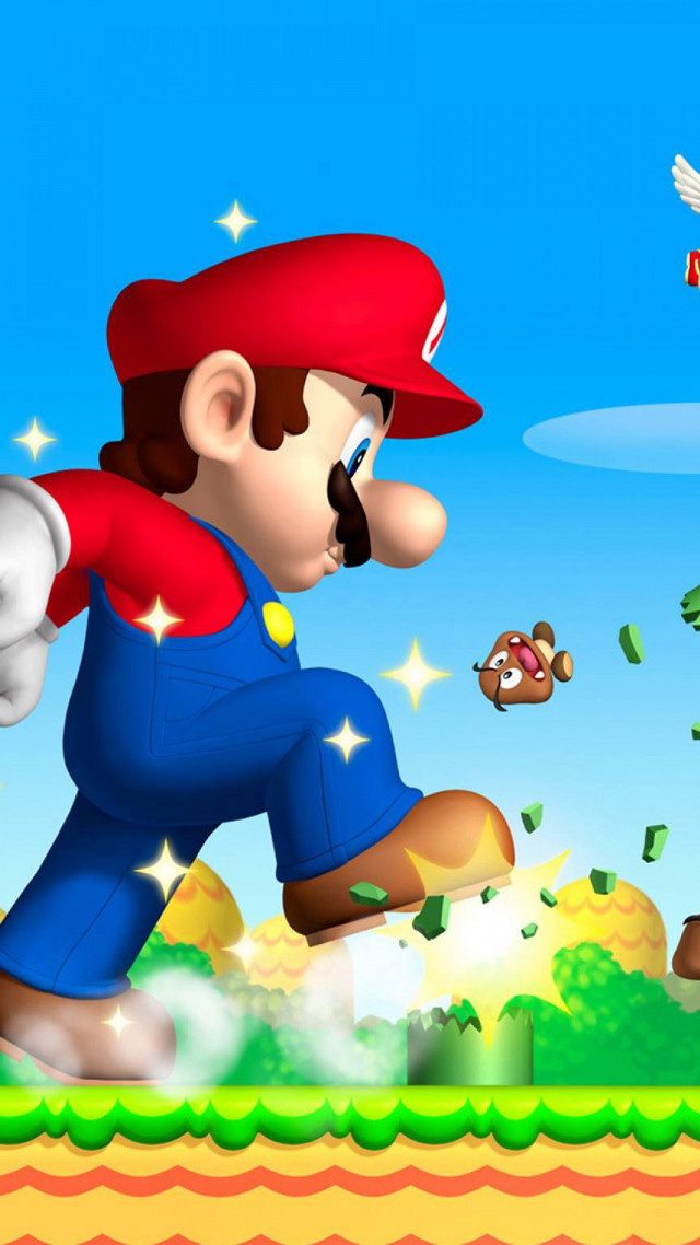 Cartoon character running field bird free wallpaper for mobile - medium preview image