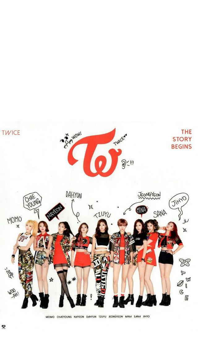 Girls group white background red free wallpaper for mobile - medium preview image