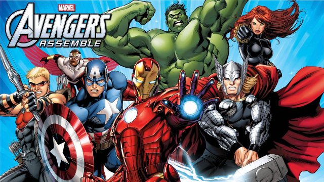 Avengers assemble group image free wallpaper for desktop - medium preview image