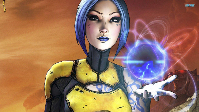 Woman yellow ball red background free wallpaper for desktop - medium preview image