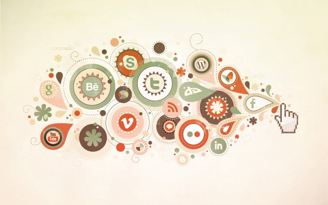 Colorful abstract artwork hand pointing free wallpaper for desktop - medium preview image