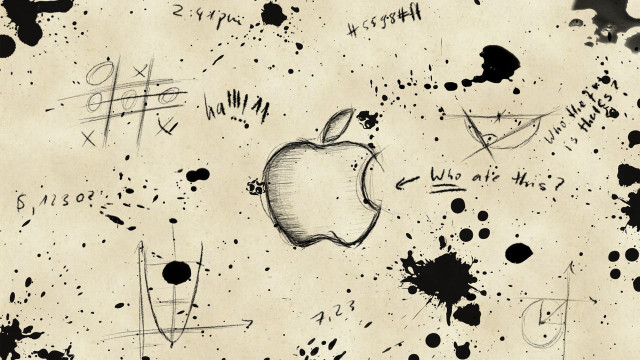 Apple drawing ink splatters ink free wallpaper for desktop - medium preview image