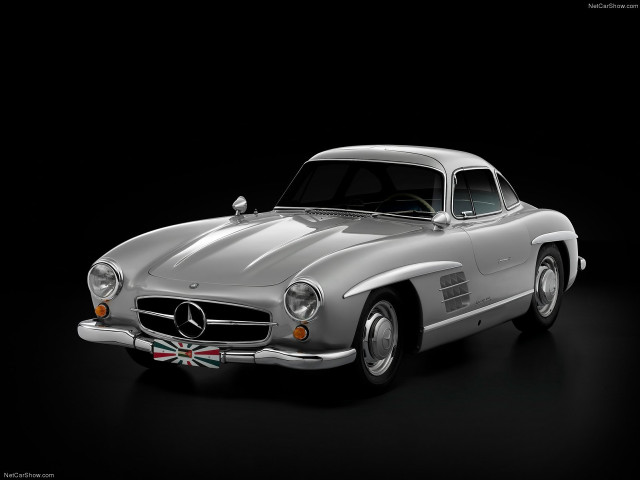 Silver mercedes benz sports car free wallpaper for desktop - medium preview image