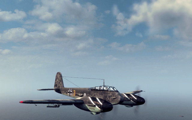 Plane ocean cloudy day cockpit free wallpaper for desktop - medium preview image