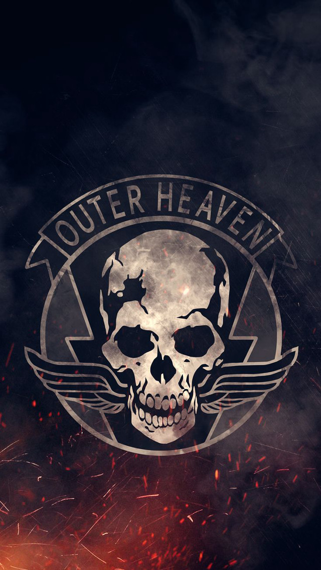 Skull helmet outer heaven smoke free wallpaper for mobile - medium preview image