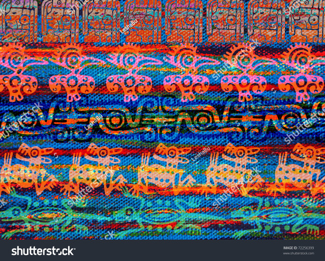 Colorful abstract background fish waves free wallpaper for desktop - medium preview image
