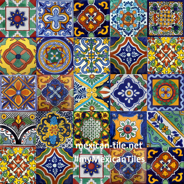 Colorful folk art mosaic tiles free wallpaper for tablet - medium preview image