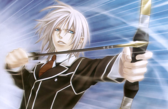 Man sword pointing blue sky free wallpaper for desktop - medium preview image