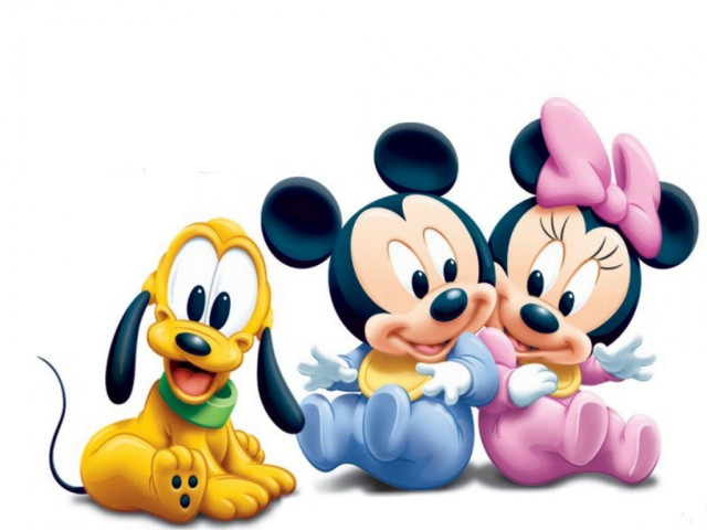 Mickey minnie mouse couple sitting free wallpaper for desktop - medium preview image