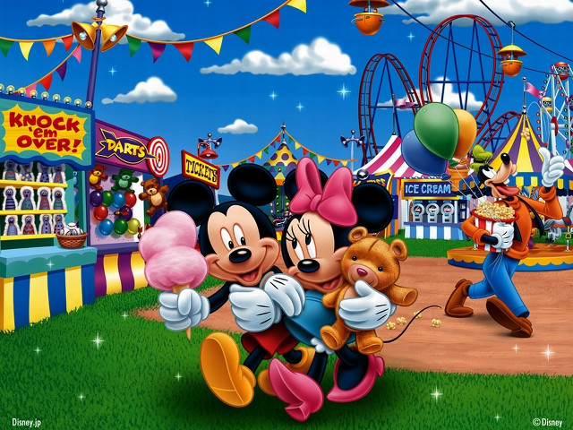Mickey minnie carnival teddy bear #2 free wallpaper for desktop - medium preview image