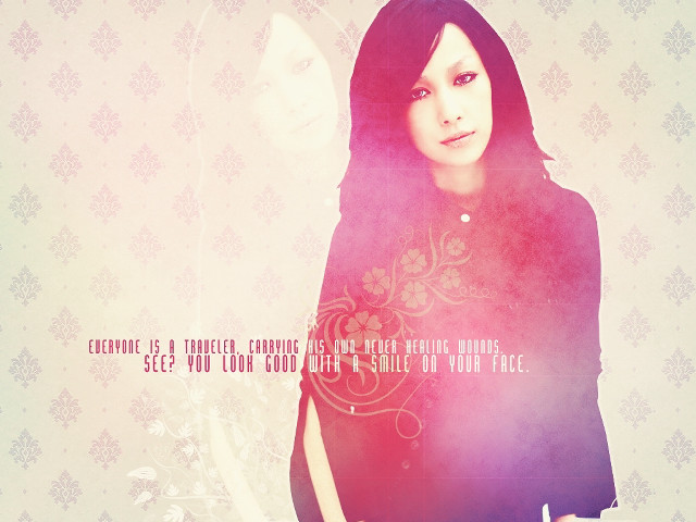 Woman wall quote force cheerful free wallpaper for desktop - medium preview image