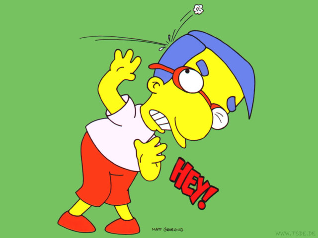 Cartoon character hat glasses sign free wallpaper for desktop - medium preview image