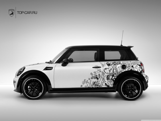 Mini car decorative designs open free wallpaper for desktop - medium preview image
