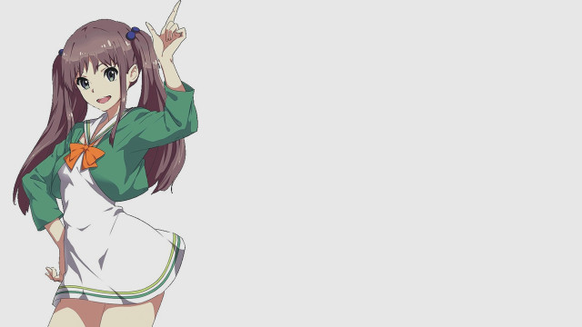 Ayako rokkaku green jacket white free wallpaper for desktop - medium preview image