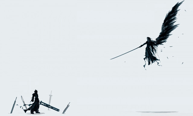 Person walking snow bird flying free wallpaper for desktop - medium preview image