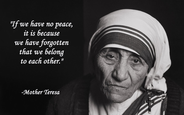 Woman nun headdress quote image free wallpaper for desktop - medium preview image