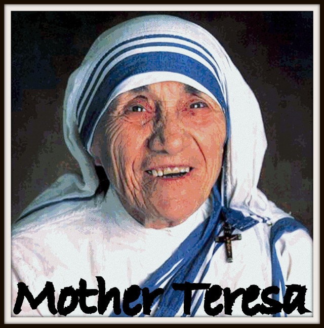 Woman cross nunette Mother Teresa free wallpaper for tablet - medium preview image