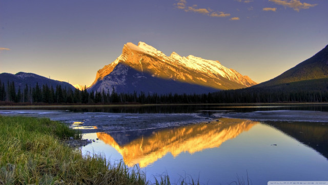 Mountain lake forest blue sky #13 free wallpaper for desktop - medium preview image