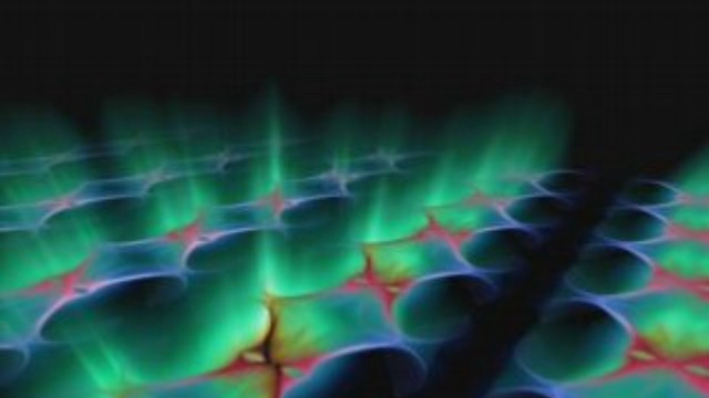 Green blue flame hologram stove free wallpaper for desktop - medium preview image