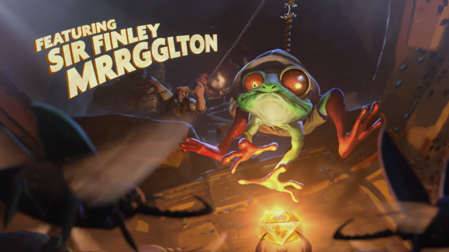 Frog hat light screen caption free wallpaper for desktop - medium preview image