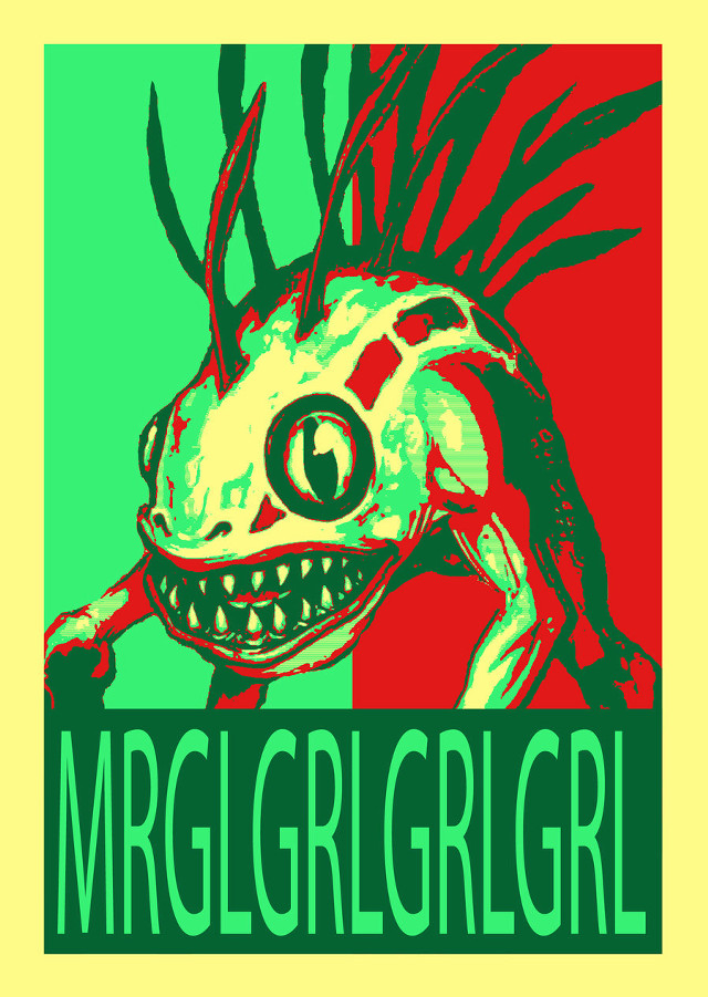 Monster mohawk poster mr grglgrrll free wallpaper for mobile - medium preview image