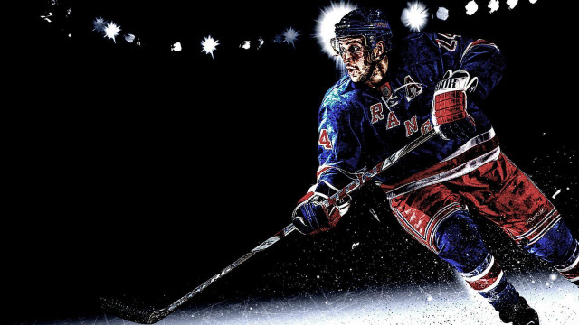 Hockey player ice stick lights free wallpaper for desktop - medium preview image