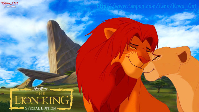 Lion king lion lioness face free wallpaper for desktop - medium preview image