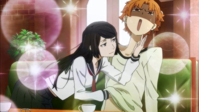 Couple people sitting room table free wallpaper for desktop - medium preview image