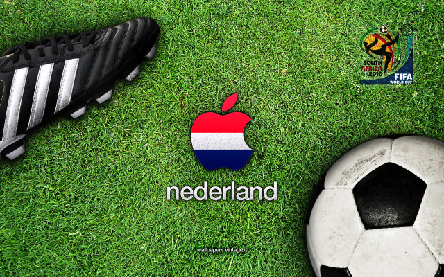 Soccer ball shoe grass nederland free wallpaper for desktop - medium preview image