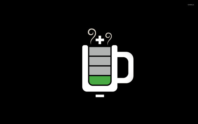 Black white logo green beaker free wallpaper for desktop - medium preview image