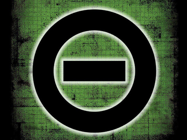 Green black sign black background free wallpaper for desktop - medium preview image