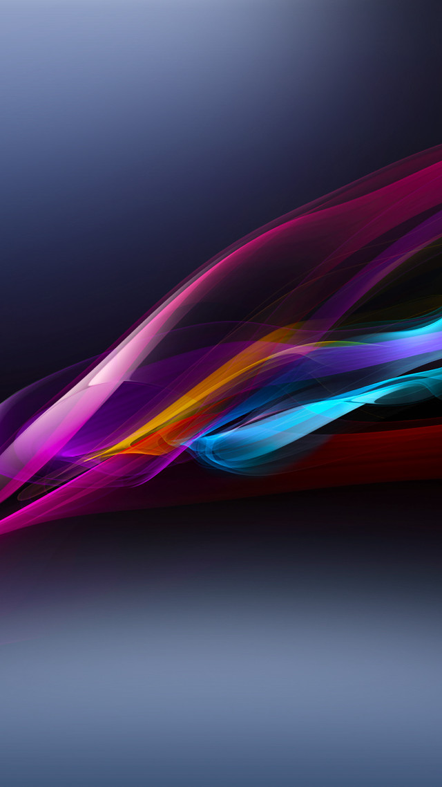 Colorful abstract curved background blue #2 free wallpaper for mobile - medium preview image