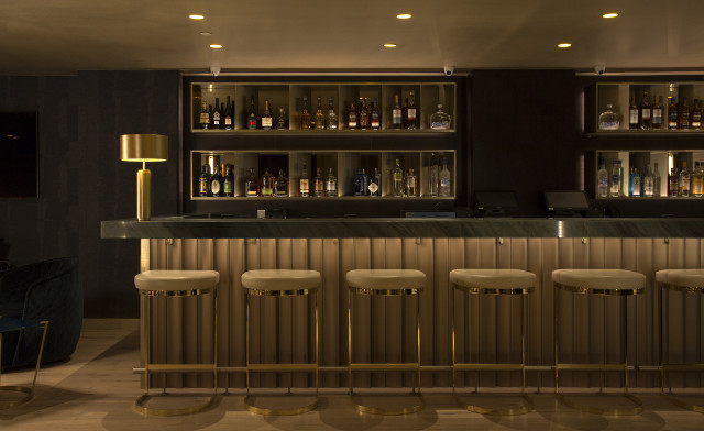 Bar stools bottles television art free wallpaper for desktop - medium preview image