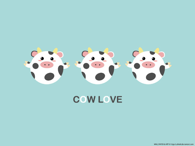 Three cows with horns cow free wallpaper for desktop - medium preview image
