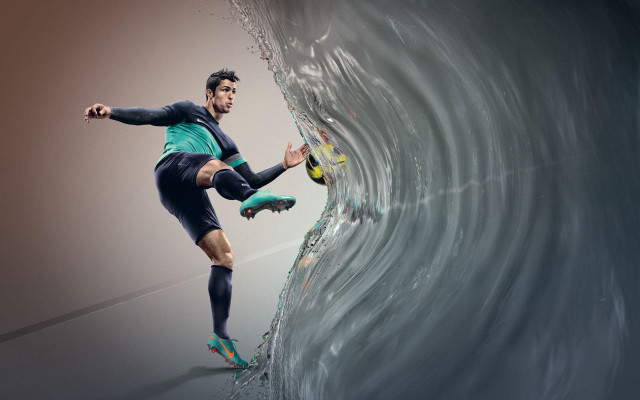 Man surfing wave ocean balls free wallpaper for desktop - medium preview image