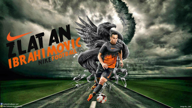 Man kicking soccer ball dragon free wallpaper for desktop - medium preview image