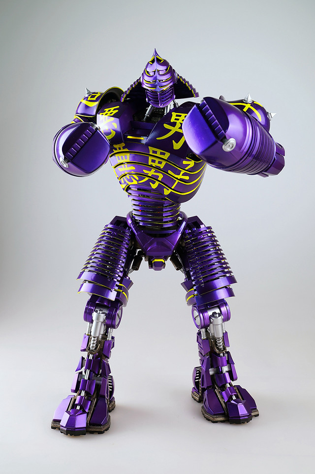 Purple robot yellow face arms free wallpaper for mobile - medium preview image