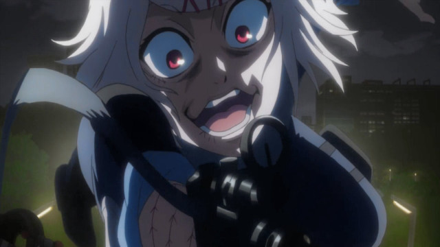 Woman white hair blue eyes free wallpaper for desktop - medium preview image