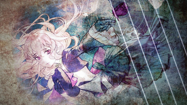 Girl guitar man background drawing free wallpaper for desktop - medium preview image