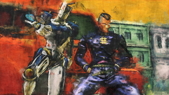 Man bench horse building yellow free wallpaper for desktop - medium preview image