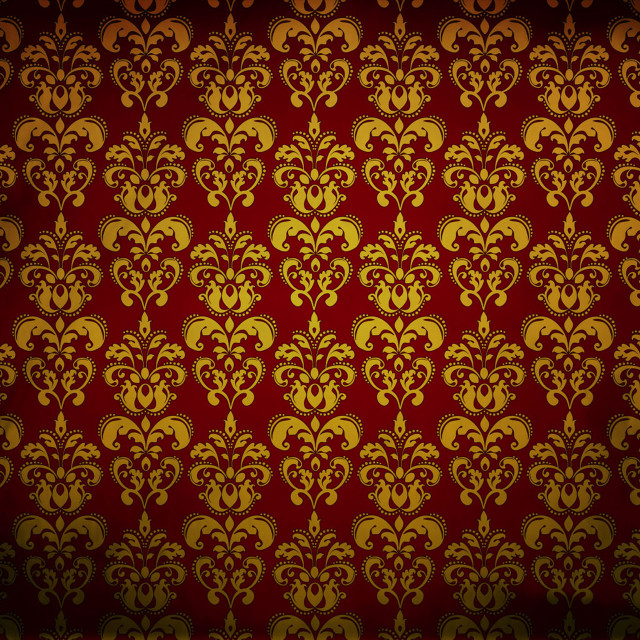 Red gold wallpaper flowers leaves free wallpaper for tablet - medium preview image