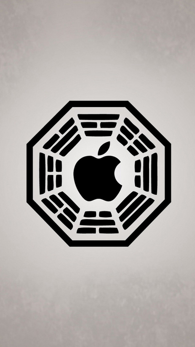 Black white apple logo laptop free wallpaper for mobile - medium preview image