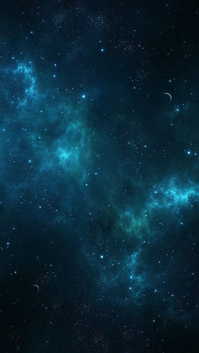 Space scene blue sky clouds free wallpaper for mobile - medium preview image