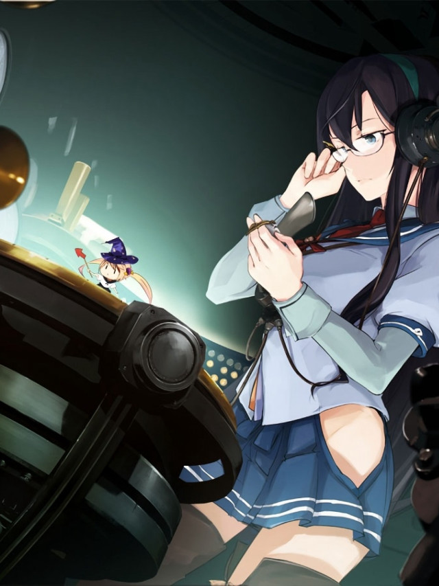 Girl short skirt microphone looking free wallpaper for mobile - medium preview image