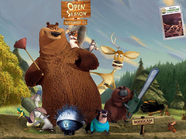 Cartoon characters field open season free wallpaper for desktop - medium preview image