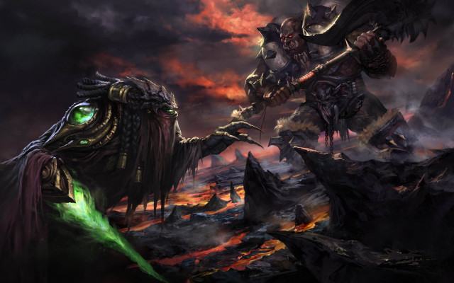 Demon attacking demon sword dark free wallpaper for desktop - medium preview image
