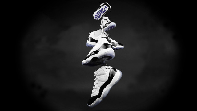 Flying shoes shoe on top free wallpaper for desktop - medium preview image